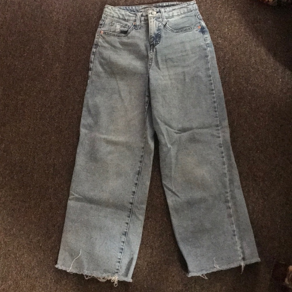 Denim flared jeans